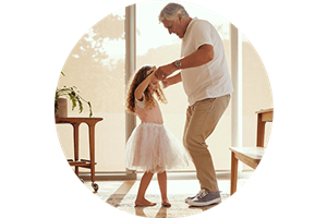 credit union dancing with daughter